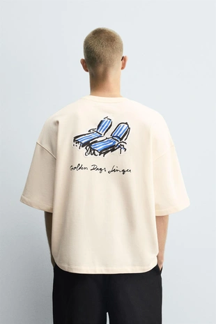 Oyster-white | 6224/367/251 - Zara Толстовка с нашивкой HAMACAS