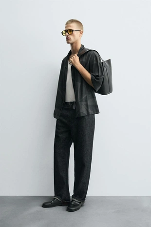 Рубашка из вискозы и льна- Заказать в России