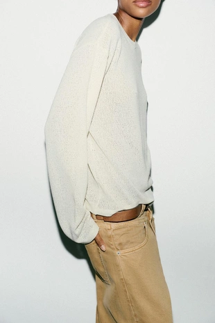 Укороченный трикотажный топ- Заказать в России