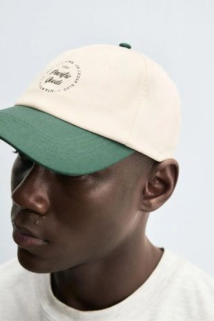 Кепка с комбинированной вышивкой- Заказать в России