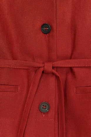 Brick | 8643/333/701 - Zara Льняной комбинезон-жилет