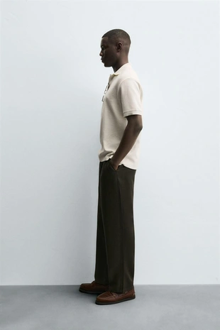 Поло классического кроя с узором