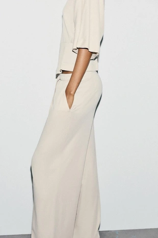 Прямые хлопковые брюки- Заказать в России