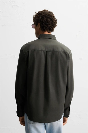 Рубашка оксфорд с текстурой- Заказать в России