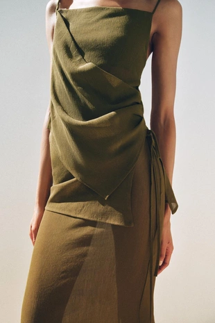 Юбка-парео из полупрозрачной ткани- Заказать в России