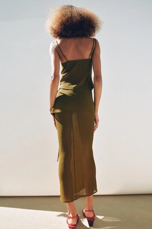 Юбка-парео из полупрозрачной ткани- Заказать в России