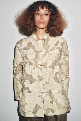 Жаккардовое кимоно с цветами LIMITED EDITION- Заказать в России