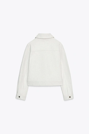 Куртка из мягкой ткани на молнии