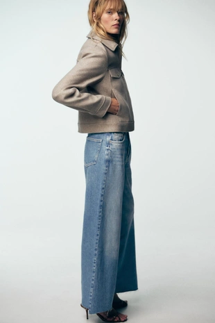 Куртка из мягкой ткани на молнии- Заказать в России