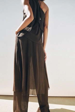 TEXTURED PAREO TROUSERS- Заказать в России