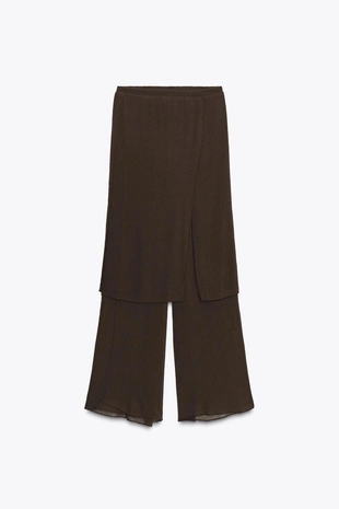 TEXTURED PAREO TROUSERS- Заказать в России