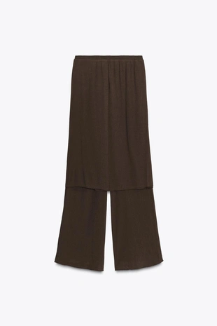 TEXTURED PAREO TROUSERS- Заказать в России