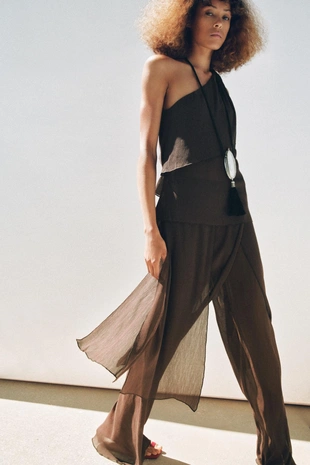 ASYMMETRIC TEXTURED TOP- Заказать в России