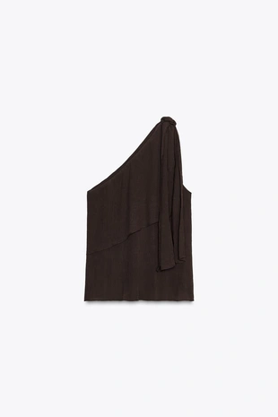 ASYMMETRIC TEXTURED TOP- Заказать в России