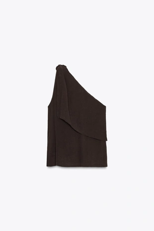 ASYMMETRIC TEXTURED TOP- Заказать в России