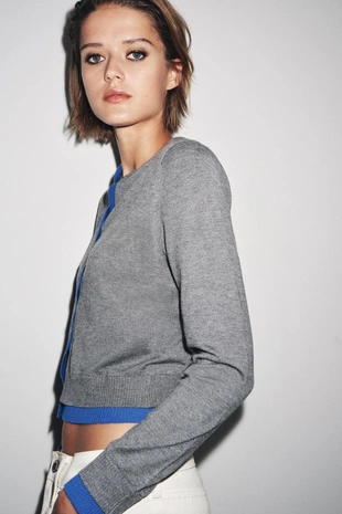 Комбинированный кардиган