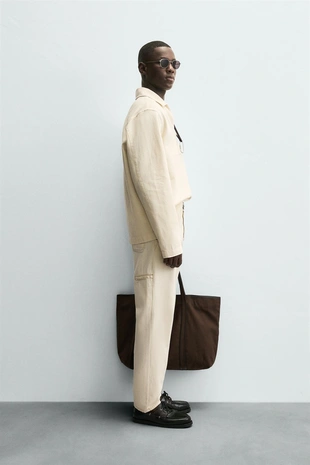 Куртка-рубашка из ткани с эффектом стирки- Заказать в России