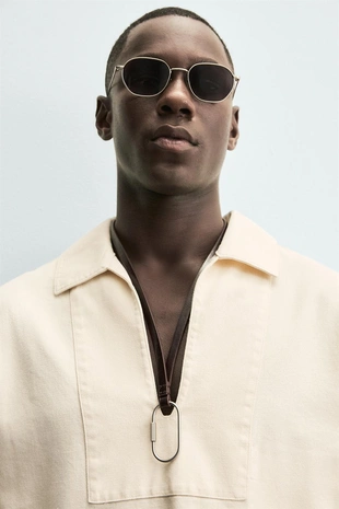 Куртка-рубашка из ткани с эффектом стирки- Заказать в России