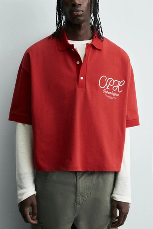 Поло с вышивкой текстом- Заказать в России