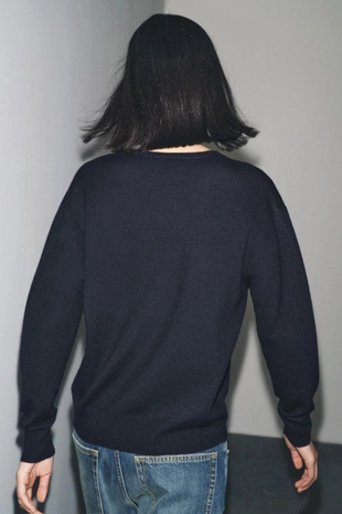 Джемпер из 100% сверхмягкой шерсти- Заказать в России