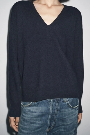 Джемпер из 100% сверхмягкой шерсти- Заказать в России