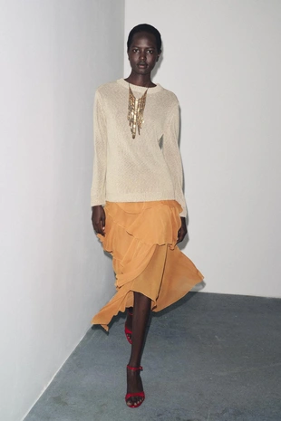 Прямой трикотажный джемпер- Заказать в России