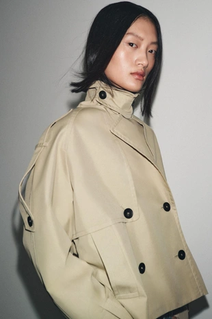 Укороченный тренч WATER REPELLENT — ZW COLLECTION - Заказать в России