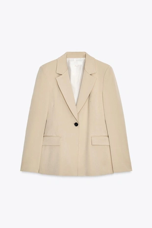 Приталенный блейзер на одной пуговице