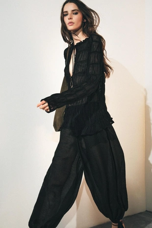 Брюки-багги с завязками — ZW COLLECTION- Заказать в России