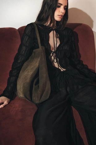 Брюки-багги с завязками — ZW COLLECTION- Заказать в России