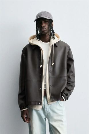 Куртка из искусственной кожи