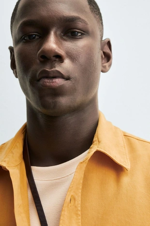 Рубашка из лиоцелла и хлопка с карманами- Заказать в России