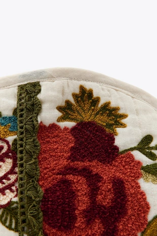 Стеганый несессер с цветочной вышивкой- Заказать в России