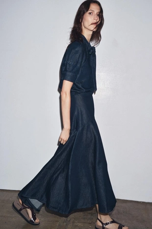 Джинсовая юбка-миди ZW COLLECTION- Заказать в России