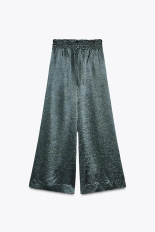 Широкие атласные брюки ZW COLLECTION- Заказать в России