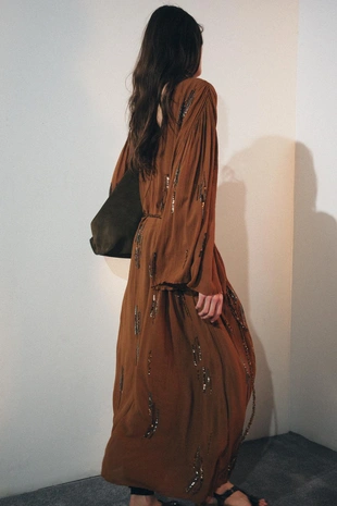 Платье с бусинами — ZW COLLECTION- Заказать в России