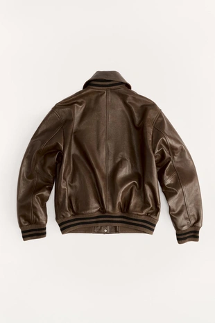 Кожаный бомбер VARSITY 50TH ANNIVERSARY- Заказать в России