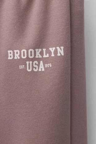 Спортивные брюки WIDE LEG из мягкой ткани- Заказать в России