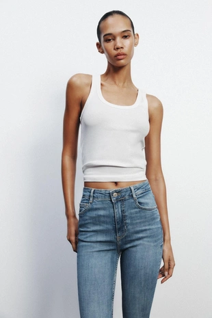 Blue | 3643/051/400 - Zara Джинсы TRF SKINNY с высокой посадкой