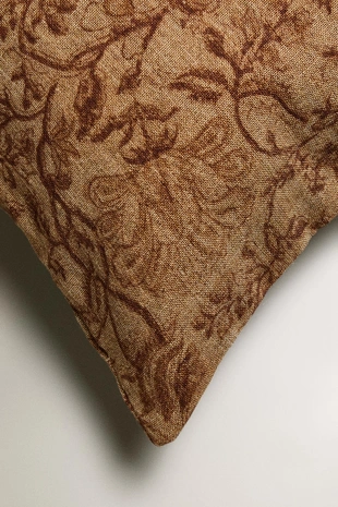 Чехол для декоративной подушки с цветочным принтом- Заказать в России