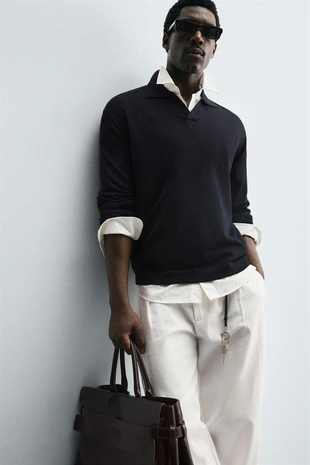 Поло структурной вязки- Заказать в России