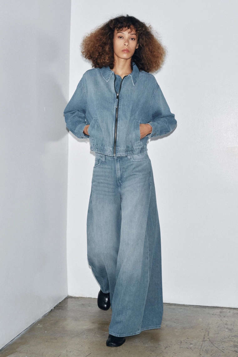 Джинсы с высокой посадкой свободного кроя из коллекции zw