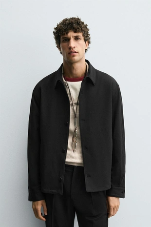 Купить Zara Куртка-рубашка классического кроя