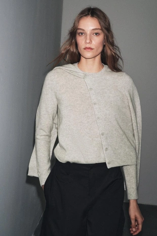 Базовая куртка из 100% шерсти- Заказать в России