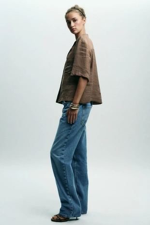 Блуза с короткими рукавами- Заказать в России