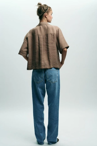 Блуза с короткими рукавами- Заказать в России