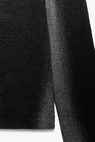 Трикотажный джемпер с размытым принтом- Заказать в России