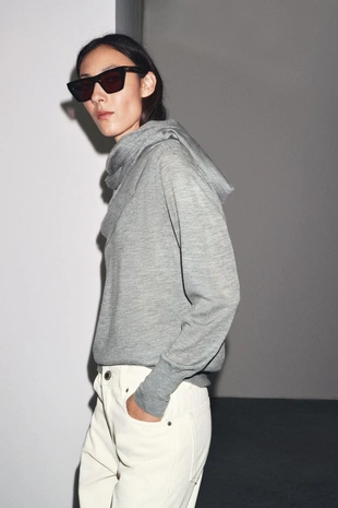 Тонкий джемпер из 100% кашемира- Заказать в России