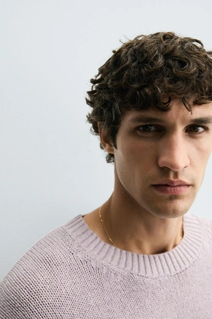 Трикотажный джемпер с узором- Заказать в России