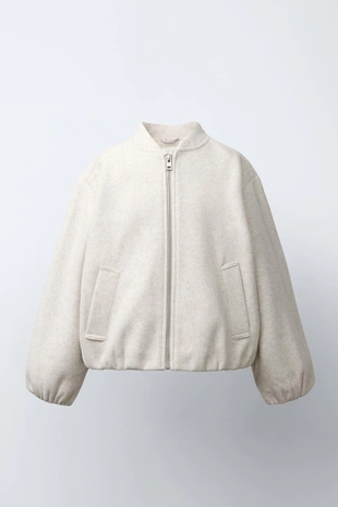 Мягкая куртка-бомбер